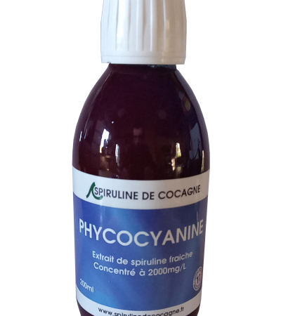 Phycocyanine : extrait de spiruline fraîche concentré à 2g/L